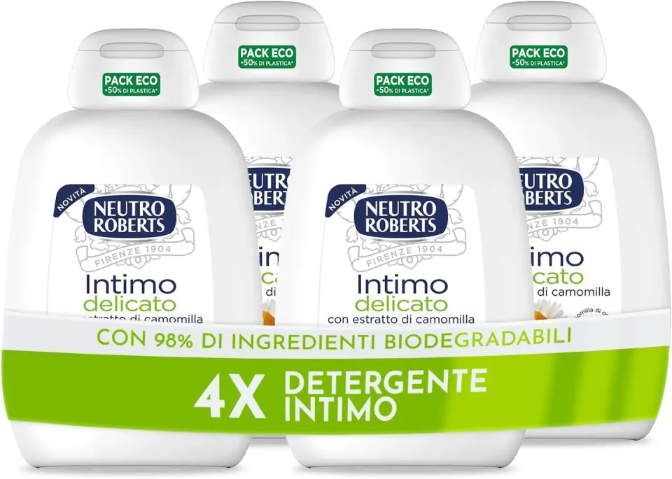 Neutro Roberts Intimo Camomilla detergente intimo 4x200 ml delicato