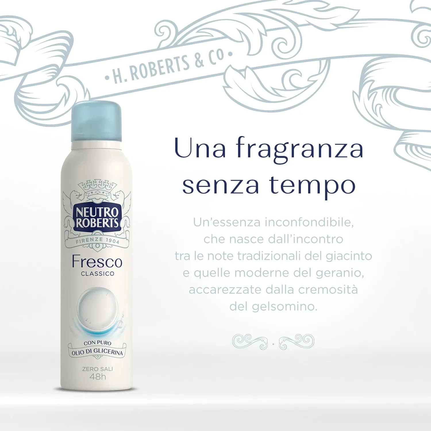 Neutro Roberts Fresco Classico deodorante spray 4x150 ml zero macchie