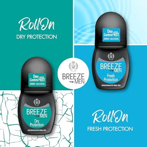 Breeze Men Fresh Protection deodorante roll-on 6x50 ml