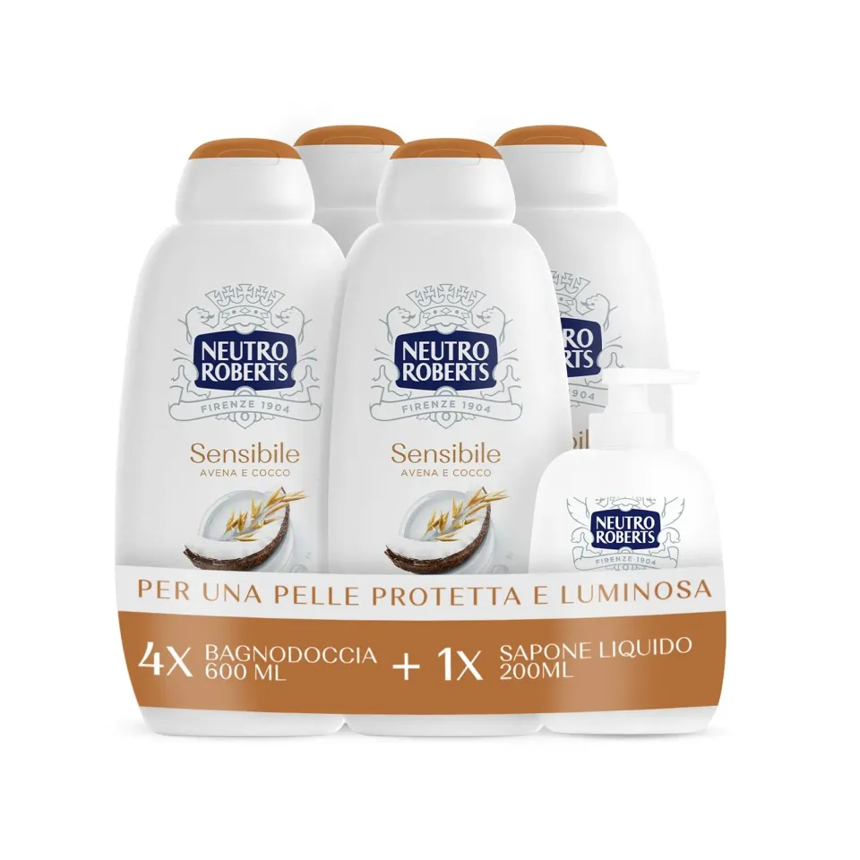 Neutro Roberts Nutriente bagnoschiuma 600 ml avena cocco