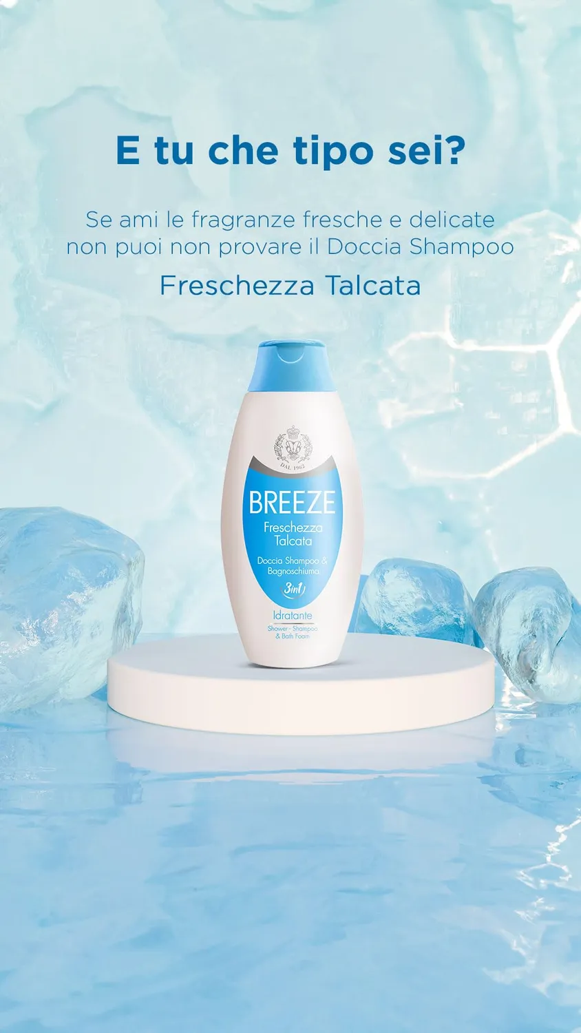 Breeze Freschezza Talcata doccia shampoo 6x400 ml pH fisiologico