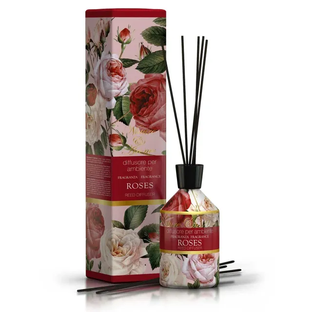 Rudy Nature&Arome Rose diffusore ambiente 250 ml bastoncini