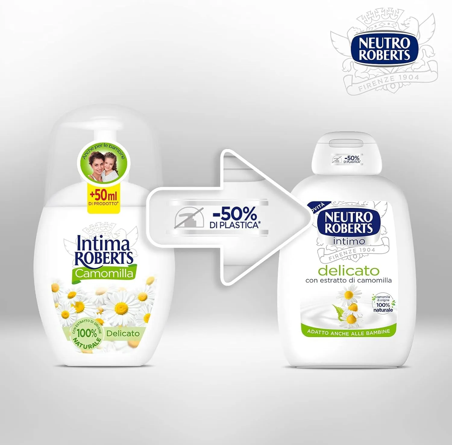 Neutro Roberts Intimo Camomilla detergente intimo 4x200 ml delicato