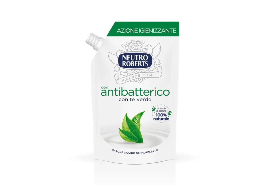 Neutro Roberts Antibatterico Sapone Liquido Ricarica 400 ml Te Verde