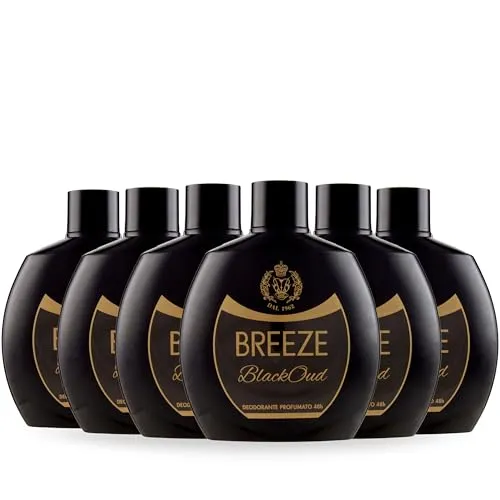 Breeze BlackOud deodorante squeeze 6x100 ml legnoso no gas