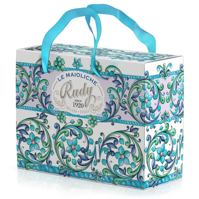 Rudy Le Maioliche valigetta regalo con manici 27x11x21 vuota