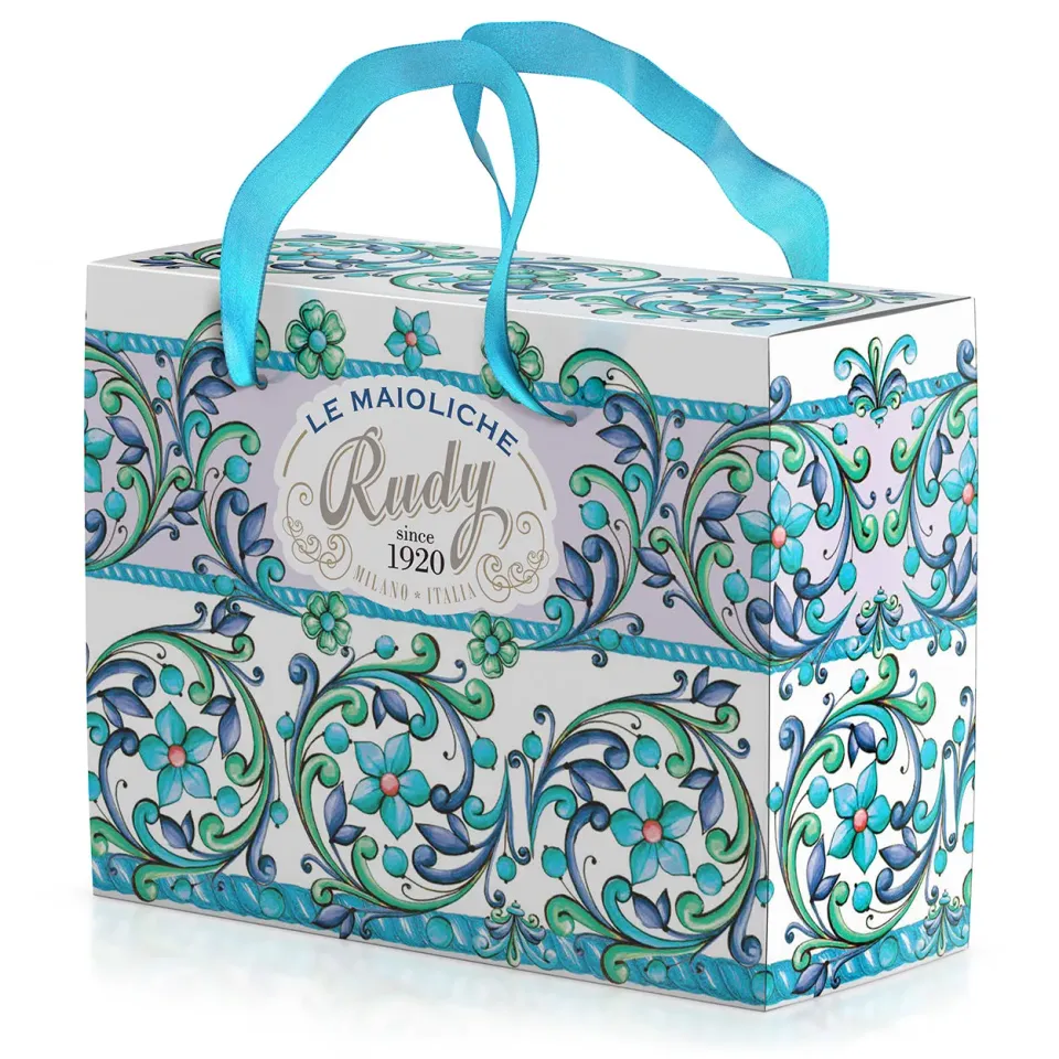 Rudy Le Maioliche valigetta regalo con manici 27x11x21 vuota