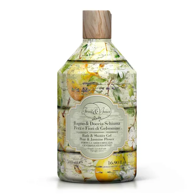 Rudy Fruit&Juice Bagnoschiuma 500 ml Pera e Gelsomino