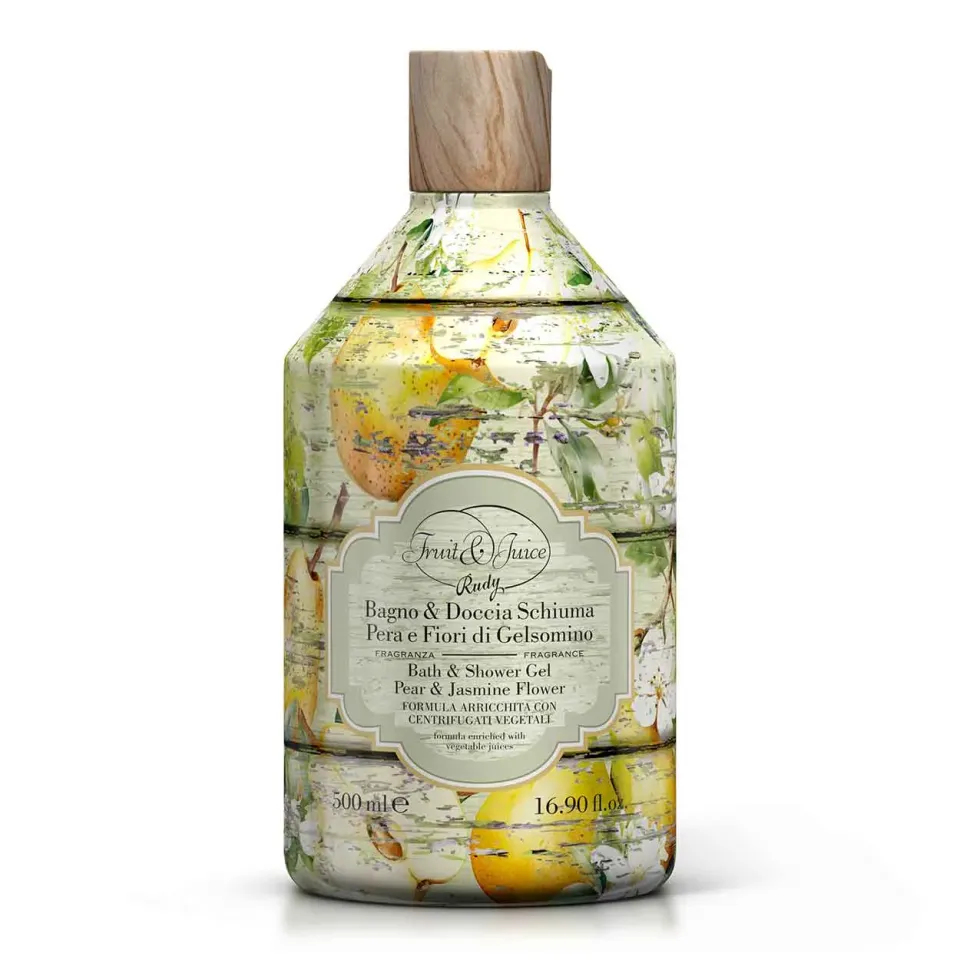 Rudy Fruit&Juice Bagnoschiuma 500 ml Pera e Gelsomino