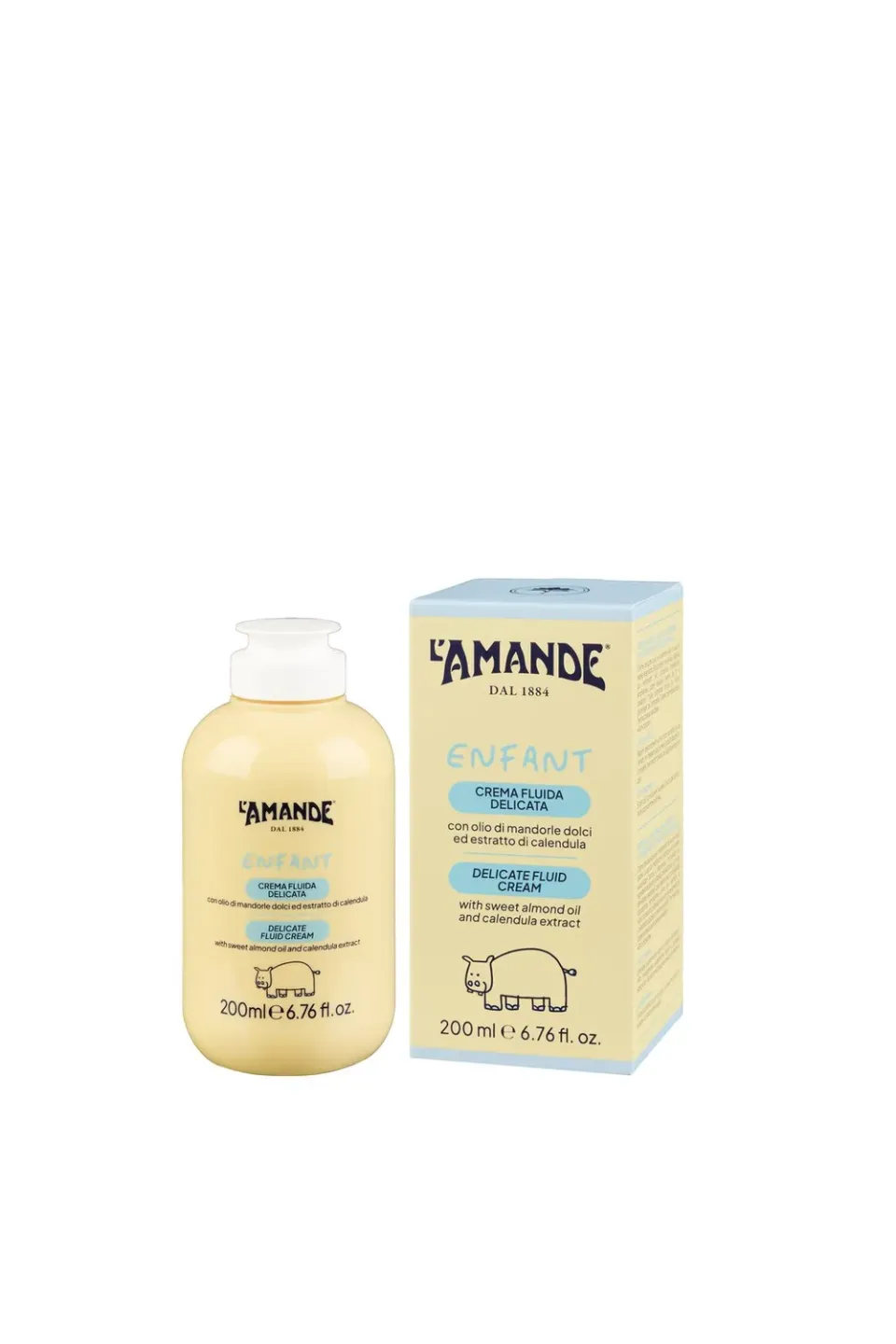 L'Amande Enfant La Famille Crema Fluida Delicata riso e calendula
