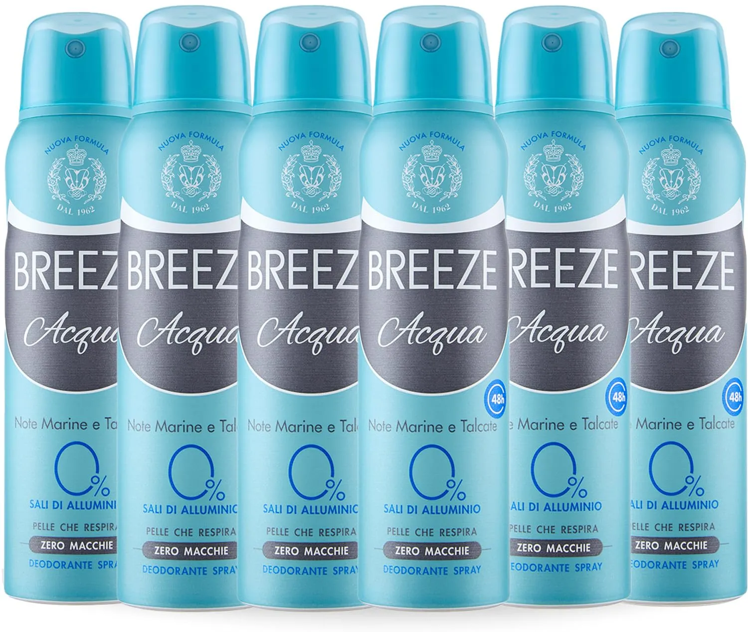Breeze Argan Deodorante Spray 6x150 ml Pelli Sensibili