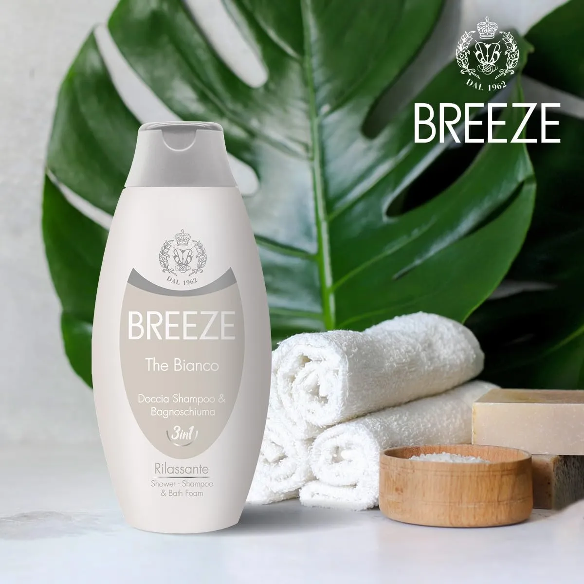 Breeze Thè Bianco bagnoschiuma doccia shampoo 6x400 ml pH