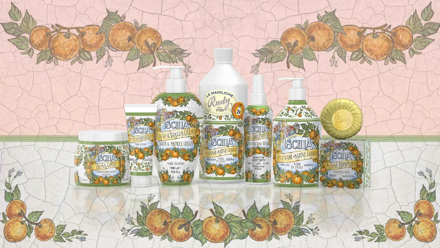 Rudy Profumi Maioliche Ischia bagnodoccia 700 ml agrumato