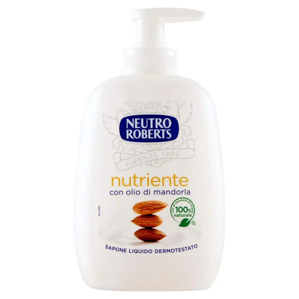 Neutro Roberts Nutriente Sapone Liquido Mani 200 ml Mandorla