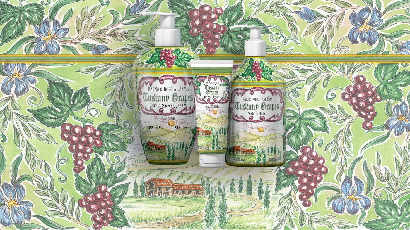 Rudy Maioliche Tuscany Grapes crema mani 100 ml uva chianti