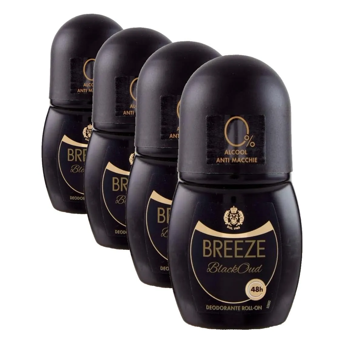 Breeze Black Oud deodorante roll on 6x50 ml 48h