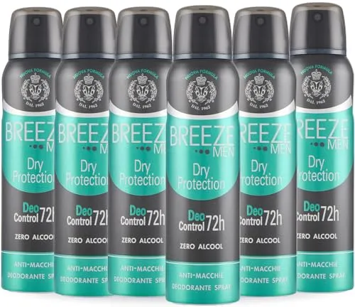 Breeze Men Dry Protection spray 6x150 ml 72h uomo