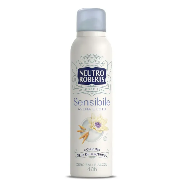 Neutro Roberts Sensibile Deodorante Spray 150 ml Avena e Loto