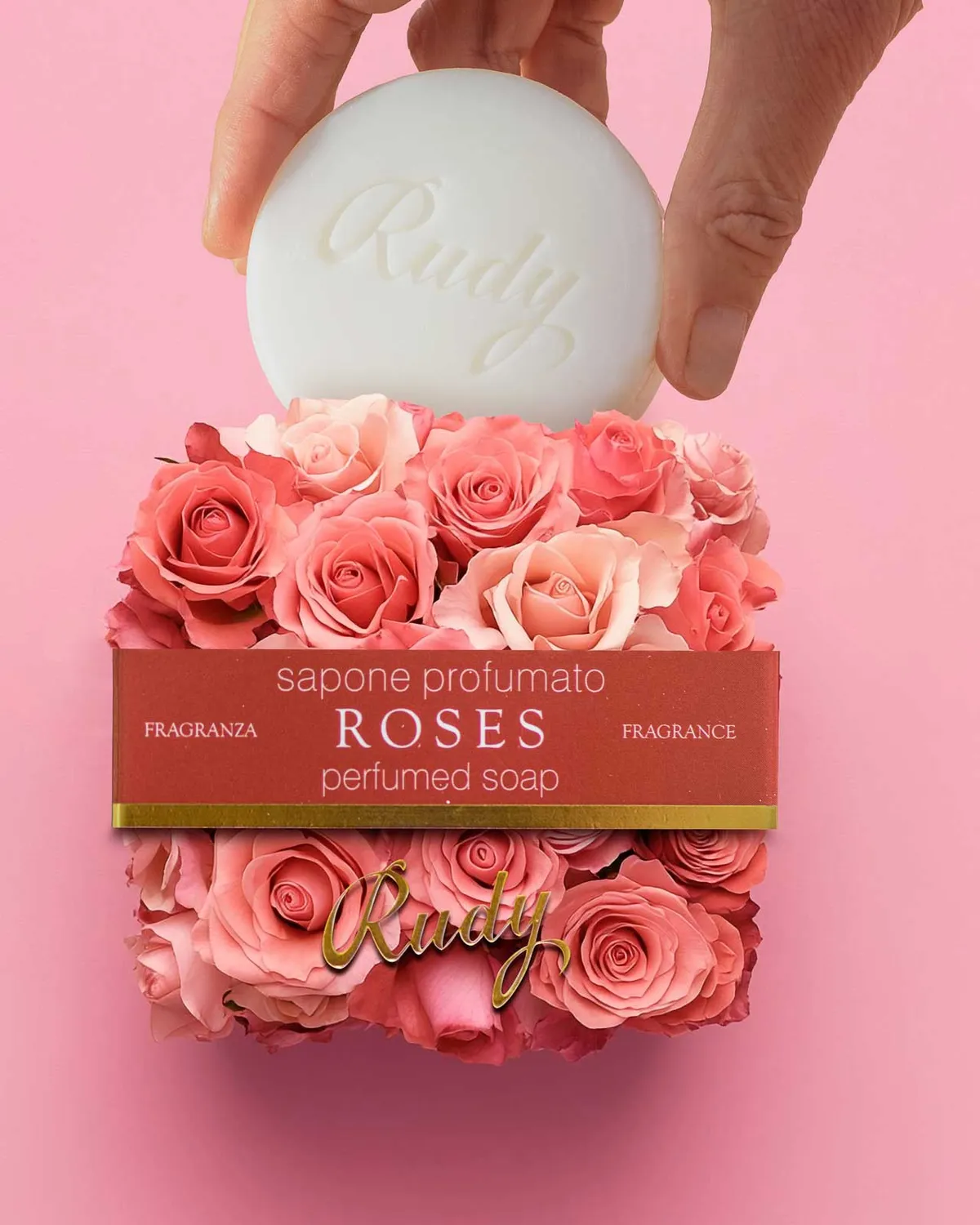 Rudy Nature&Arome Roses saponetta 100 g alla rosa