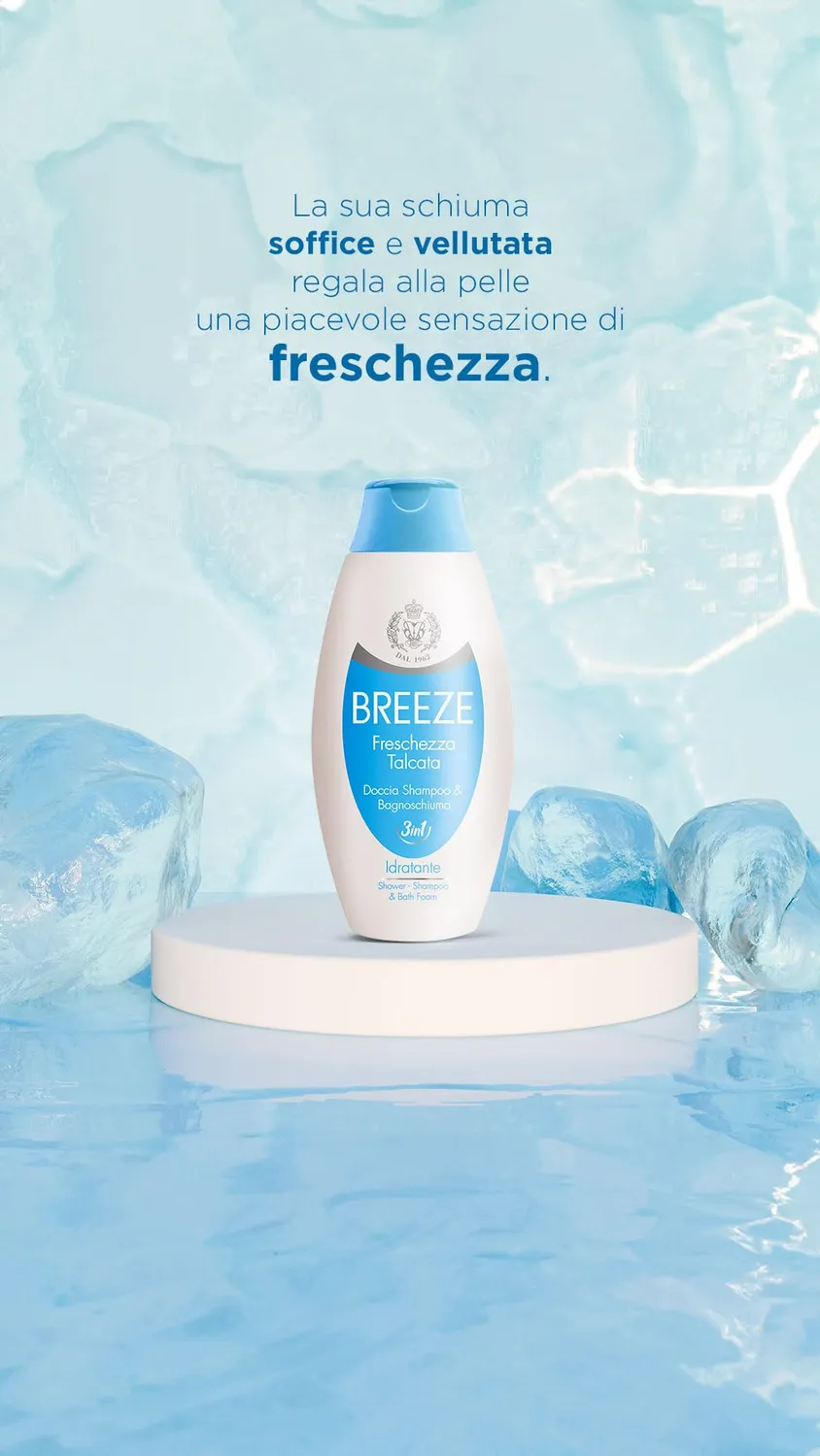 Breeze Freschezza Talcata doccia shampoo 6x400 ml pH fisiologico