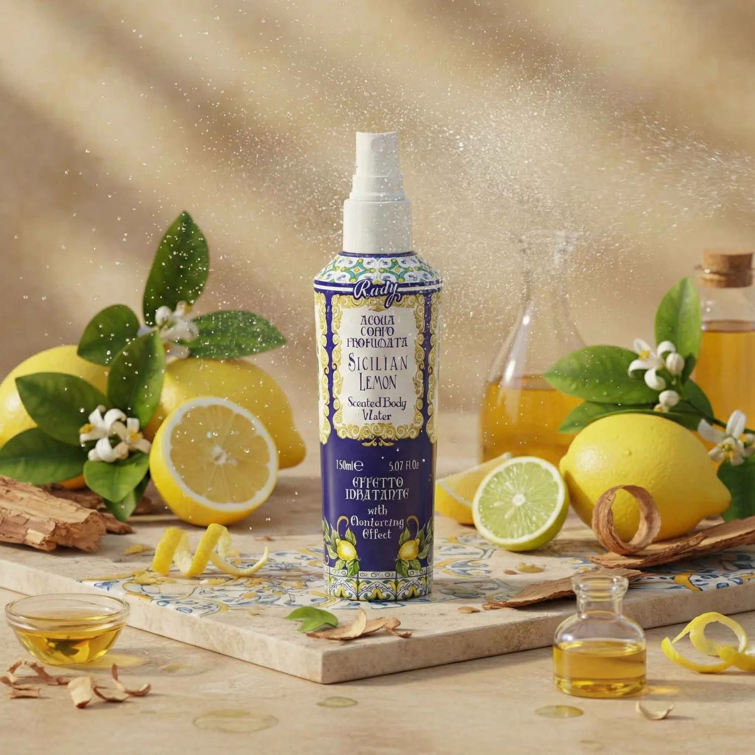 Rudy Profumi Le Maioliche Limoni di Sicilia acqua corpo 150 ml