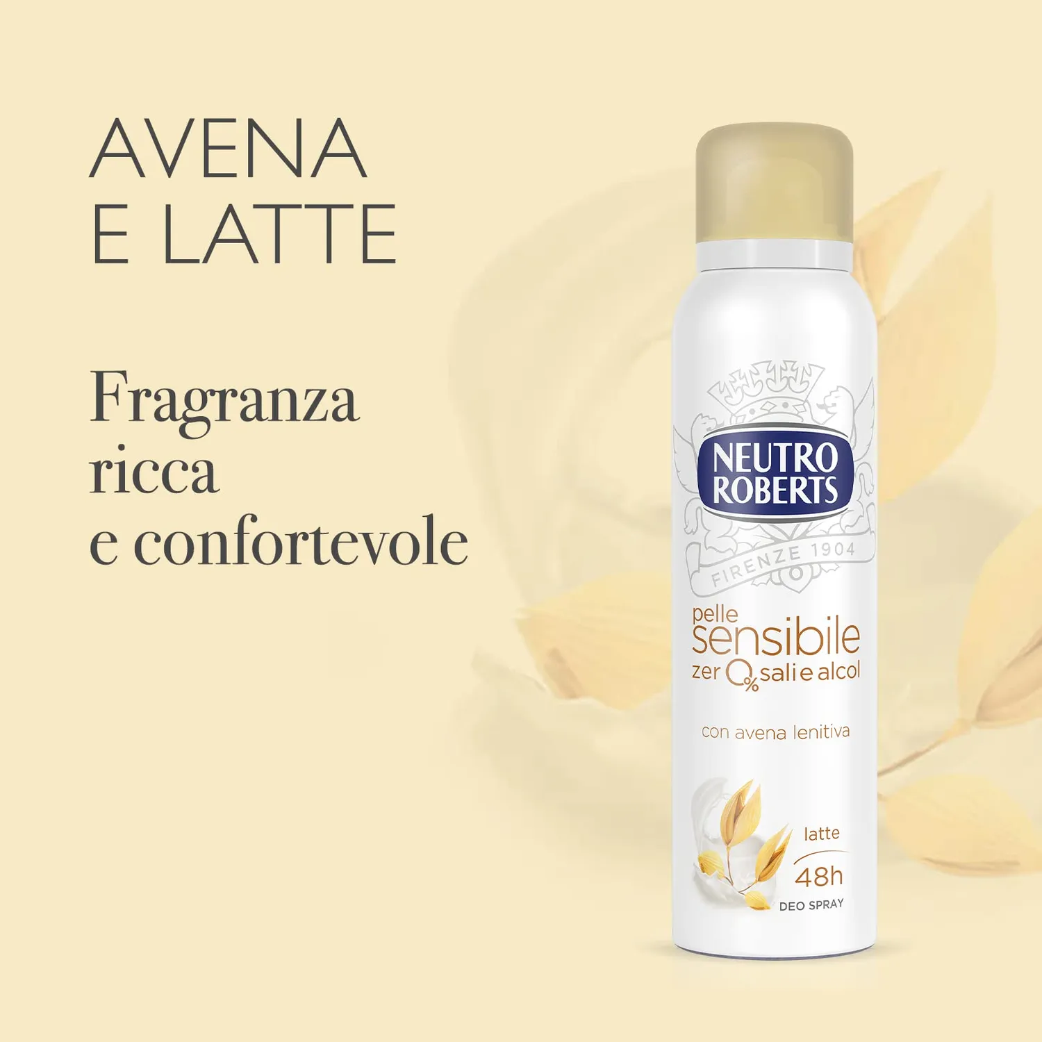 Neutro Roberts Avena e Latte deodorante spray 150 ml delicato